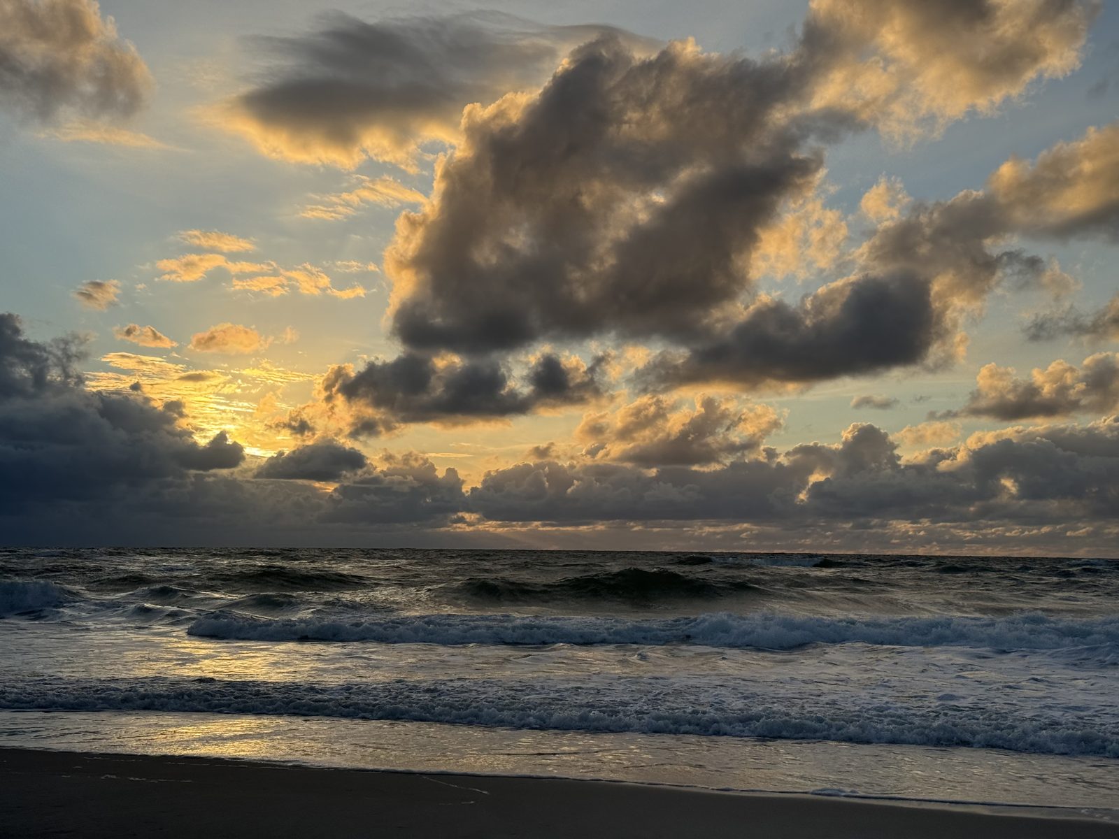 Sonnenuntergang am Weststrand von Kampen